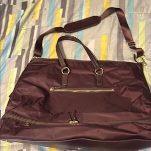 Elegant Purple/Burgundy weekender Women's Bag